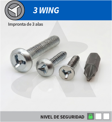 Tornillos 3 WING