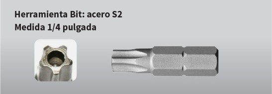 Bit para 5 Lobe Pin